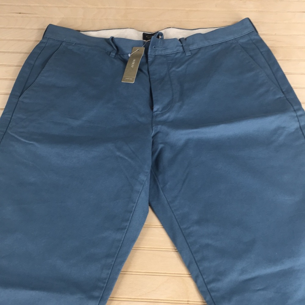J Crew Broken In Dress Pants (New) Size 34 Blue